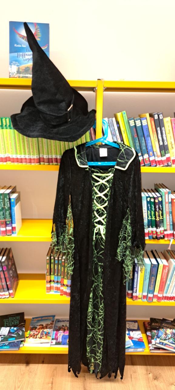 Kostüm-Kinder-Jugendliche-Hexe-grün